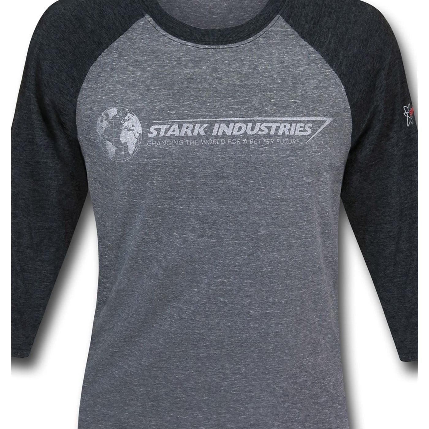 Iron Man Stark Industries Expo Men's Baseball T-Shirt Charcoal